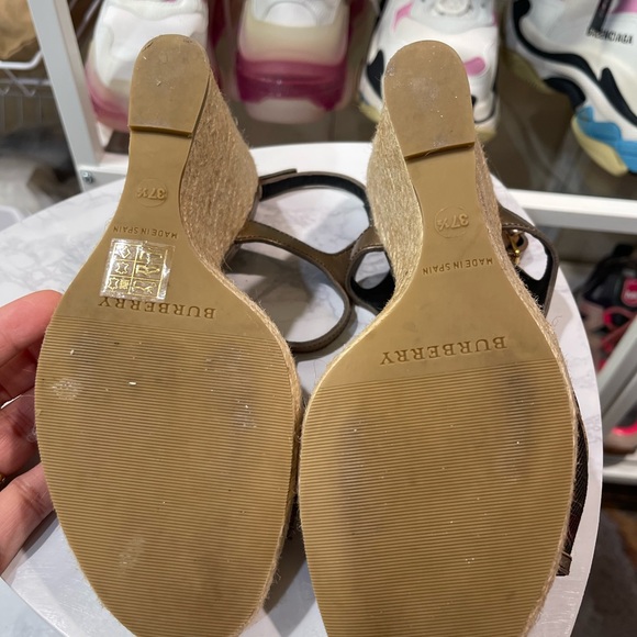 Burberry wedge sandals